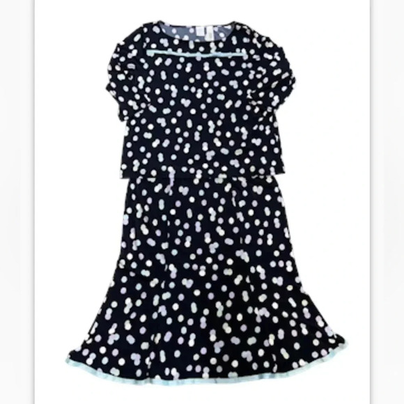 Emma James 2 Piece Skirt Set Polka Dot Wear‎ to Work Colorful Plus Size 1 (1X) - Picture 1 of 10
